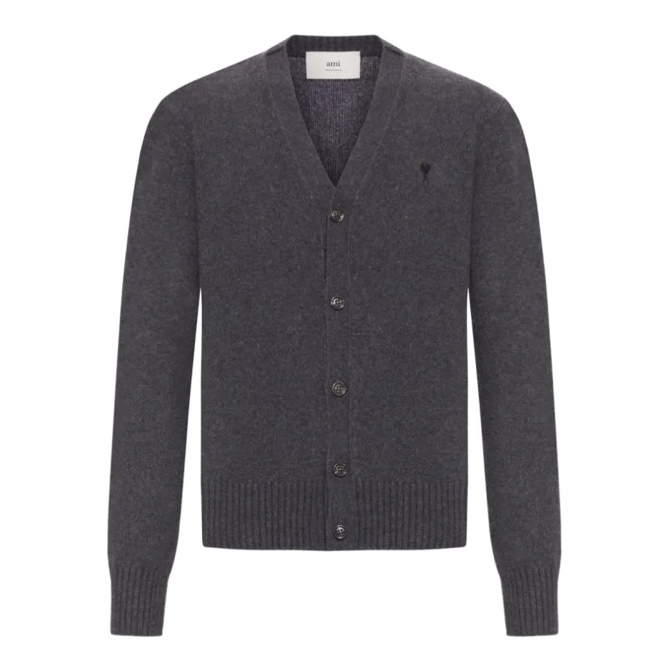 Kashmir V-Hals Sweater Antracit Strik