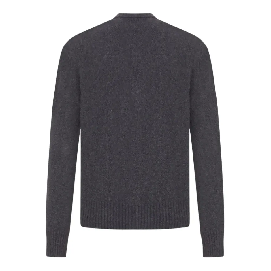 Kashmir V-Hals Sweater Antracit Strik