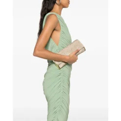 New Kate Crystal Mesh Clutch Dame Clutch
