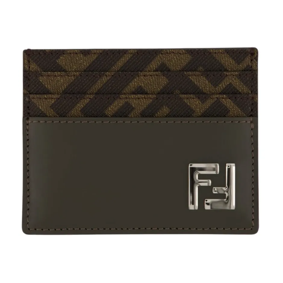Online Khaki Green FF Squared Kortholder Punge & Kortholder