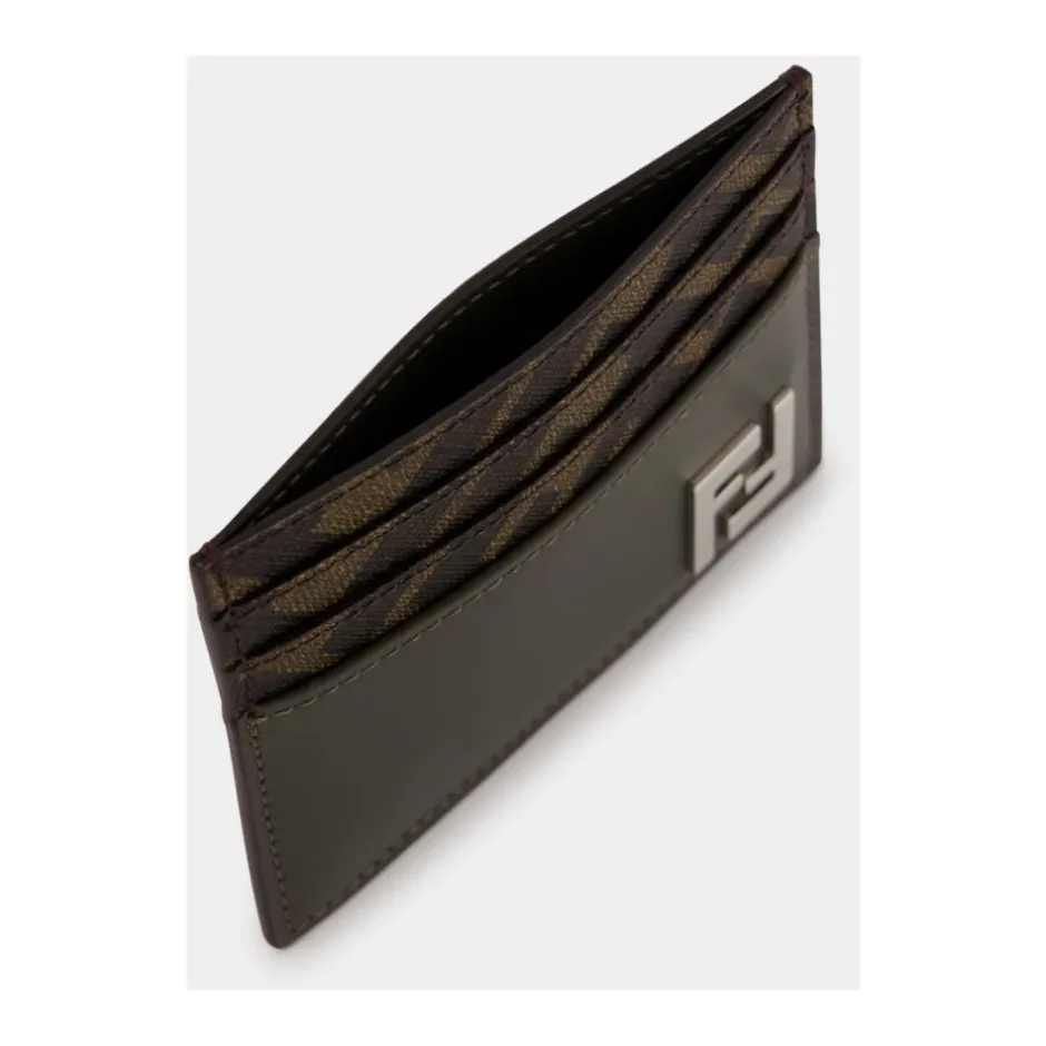 Online Khaki Green FF Squared Kortholder Punge & Kortholder