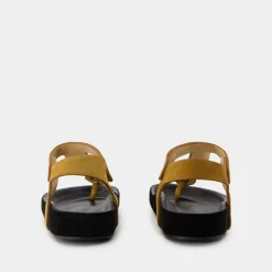 Best Khaki Læder Sandaler - Enore Dame Sandaler