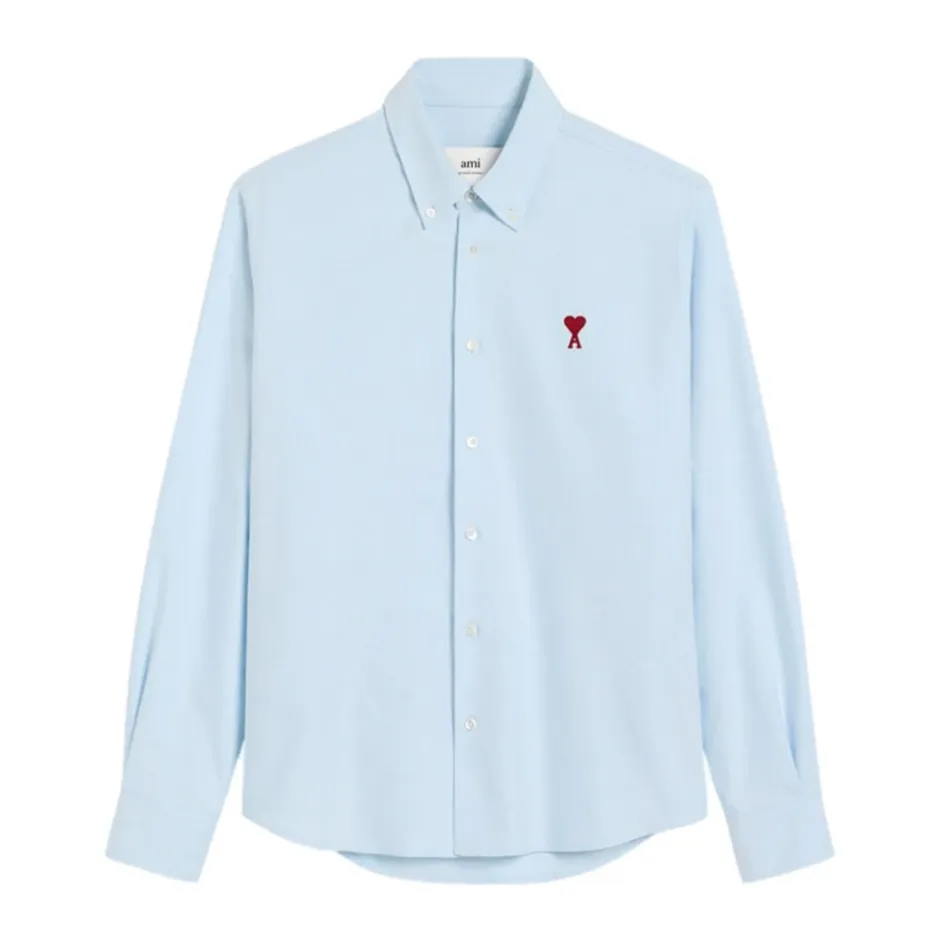 New Klar Button-Down Skjorte Broderet Logo Skjorter