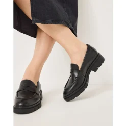 Best Klassisk Læder Loafer Dame Loafers