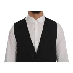 Discount Klassisk Pinstripe Vest Jakkesæt