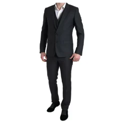 Sale Klassisk Slim-Fit 3-Delt Jakkesæt Jakkesæt