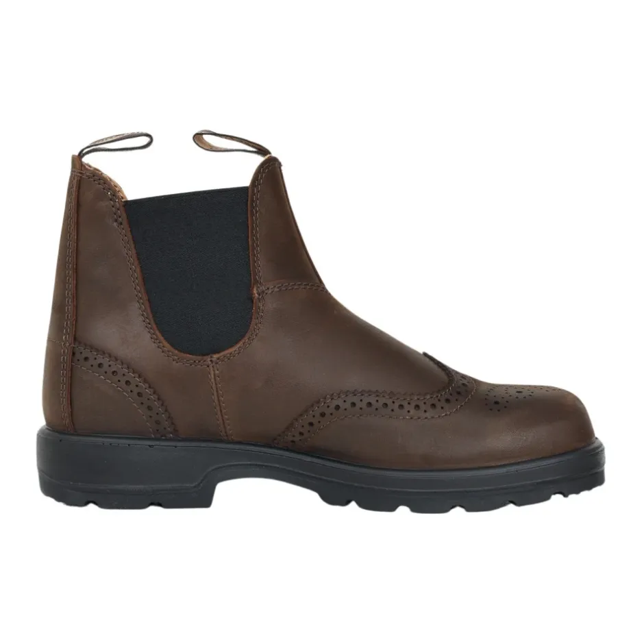 Discount Klassiske Brogue Ankelstøvler Chelsea Boots