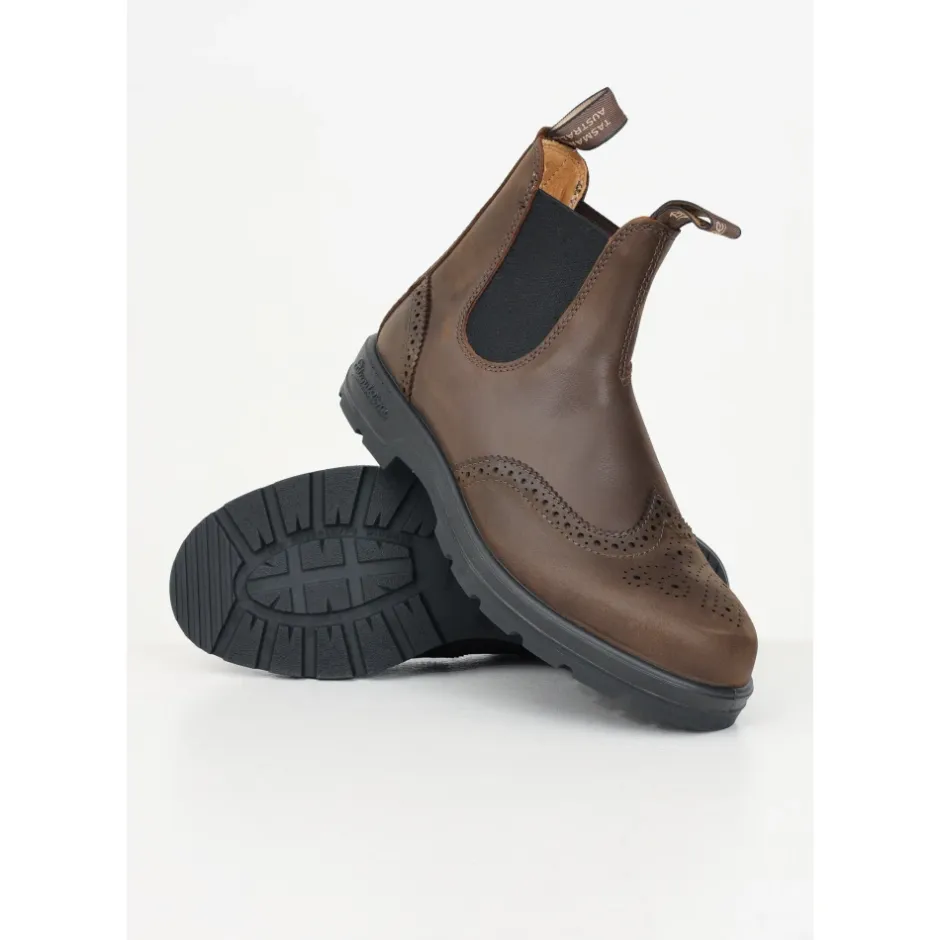 Discount Klassiske Brogue Ankelstøvler Chelsea Boots