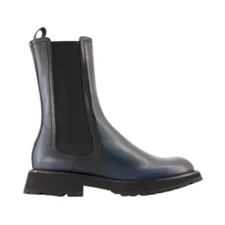 Hot Klassiske Chelsea-støvler i glat kalveskind Chelsea Boots|Støvler