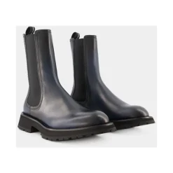 Hot Klassiske Chelsea-støvler i glat kalveskind Chelsea Boots|Støvler