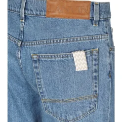 Sale Klassiske Denim Jeans med Metal Detaljer Jeans