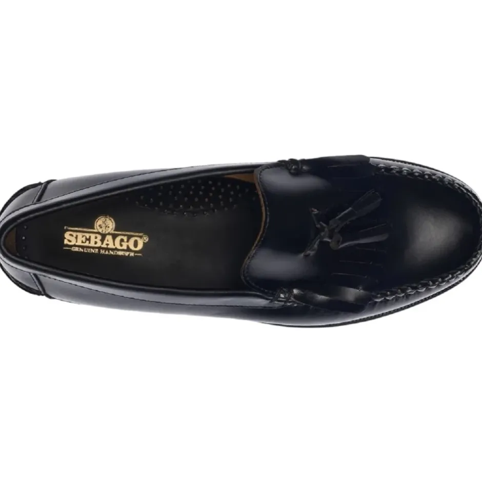 Clearance Klassiske loafers i læder med frynser Loafers