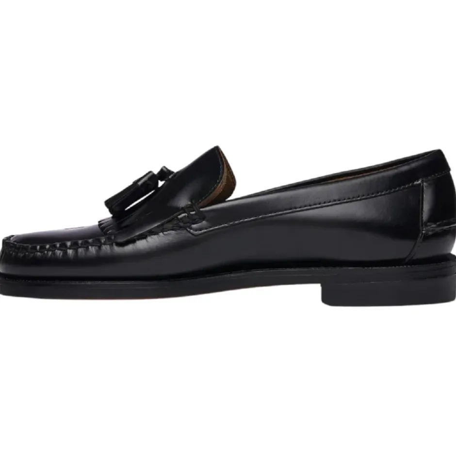 Clearance Klassiske loafers i læder med frynser Loafers