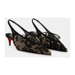 Online KM Lace Sling Dame Pumps|Stiletter