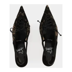 Online KM Lace Sling Dame Pumps|Stiletter