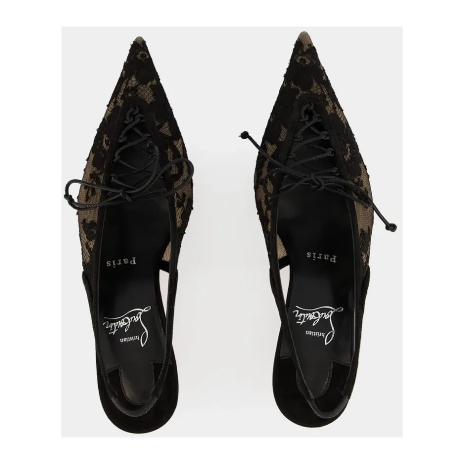 Online KM Lace Sling Dame Pumps|Stiletter