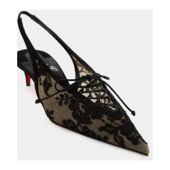 Online KM Lace Sling Dame Pumps|Stiletter