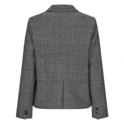 Sale Kort Grå Uld Blazer Dame Jakker