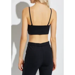 Online Kort turtleneck top med stropper T-Shirts & Toppe