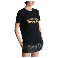 Clearance Kortærmet Kædeprint T-shirt Dame T-Shirts