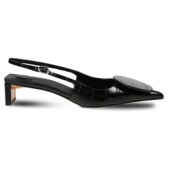 Discount Krokodilleeffekt Slingback Hæle Dame Pumps|Stiletter