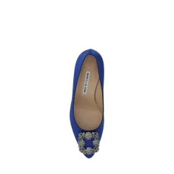 Krystal Spænde Silke Satin Pumps Dame Pumps|Stiletter