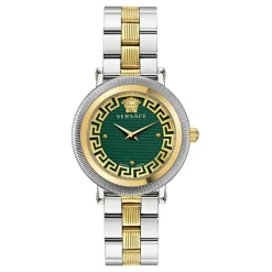 Clearance Kvartsur GRECA FLOURISH VE7F00523 - Bicolor dameur med safirglas, Swiss Made Dame Ure
