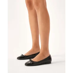Discount Lakerede ballerinaer med afrundet næse Dame Ballerina Sko