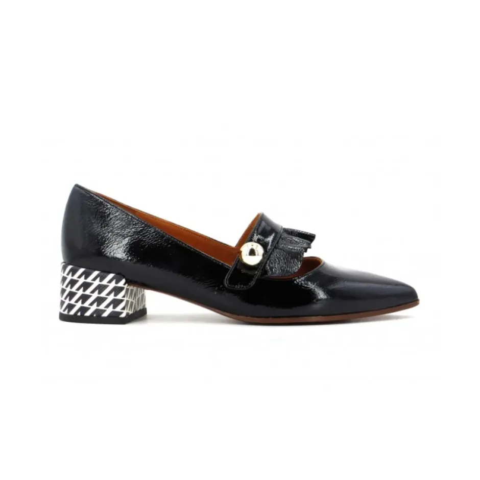 Online Laklæder pumps med metal accessory Dame Pumps|Stiletter