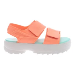 Outlet Laksefarvet Flade Sandaler Dame Sandaler