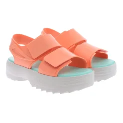 Outlet Laksefarvet Flade Sandaler Dame Sandaler