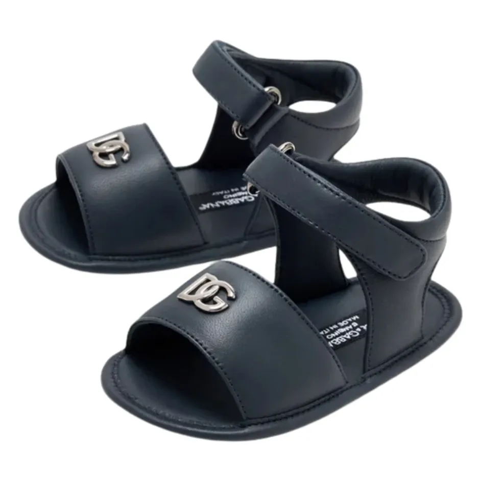 Online Lambskin Nappa sandaler med DG-logo Børn Sandaler