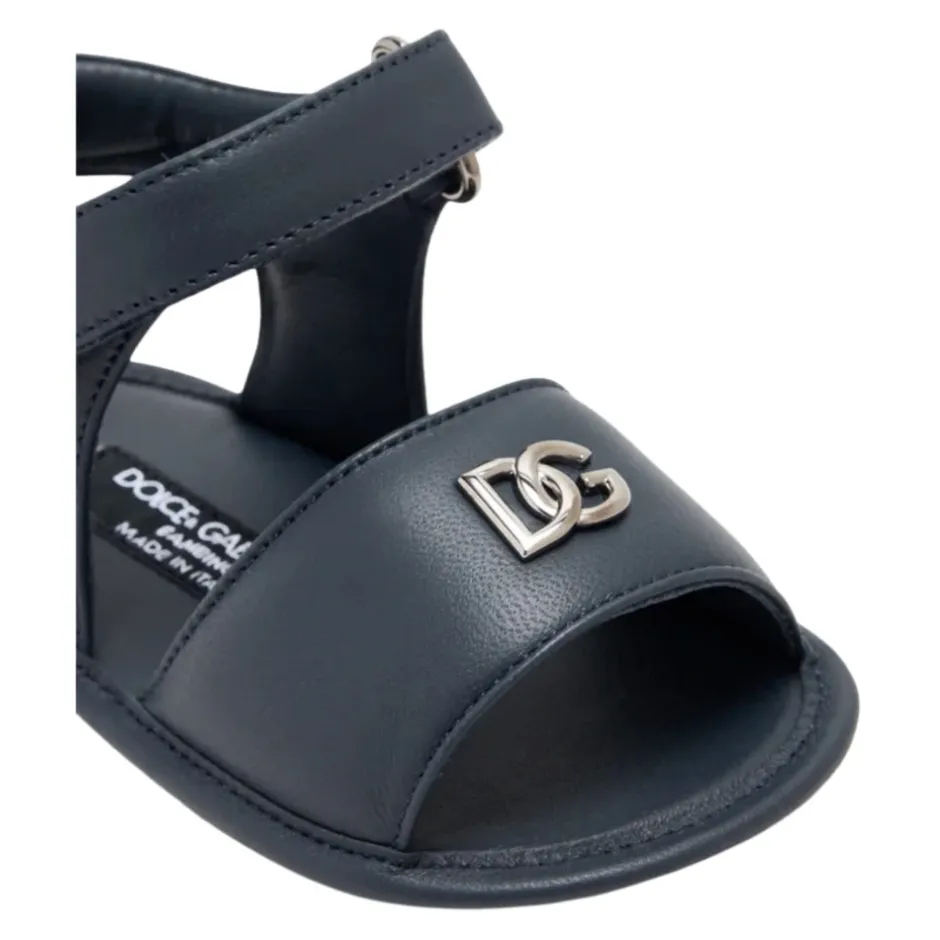 Online Lambskin Nappa sandaler med DG-logo Børn Sandaler