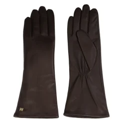 Online Lange mørkee monogramhandsker Dame Handsker