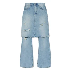 Layered Denim Trousers Dame Jeans