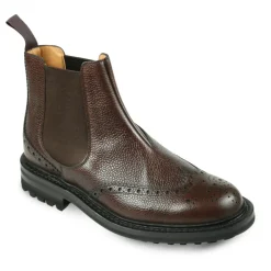 Hot Læder Chelsea Brogue Støvler Chelsea Boots