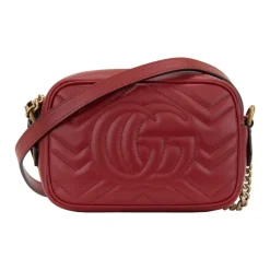 Best Læder Crossbody Taske med Logo Hardware Dame Skuldertasker