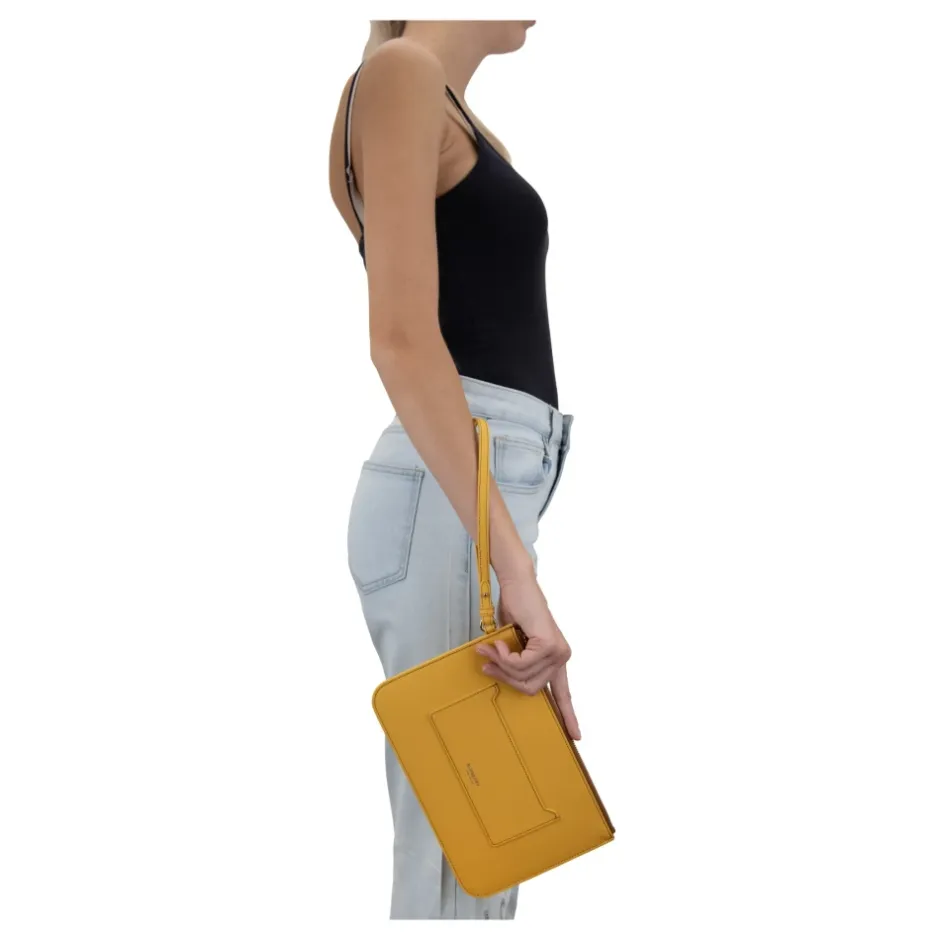Best Læder Dame Clutch Taske med Lynlås Dame Clutch