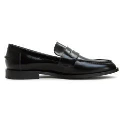 Best Læder Loafers med Blokhæl - Patent Dame Loafers