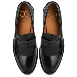 Best Læder Loafers med Blokhæl - Patent Dame Loafers