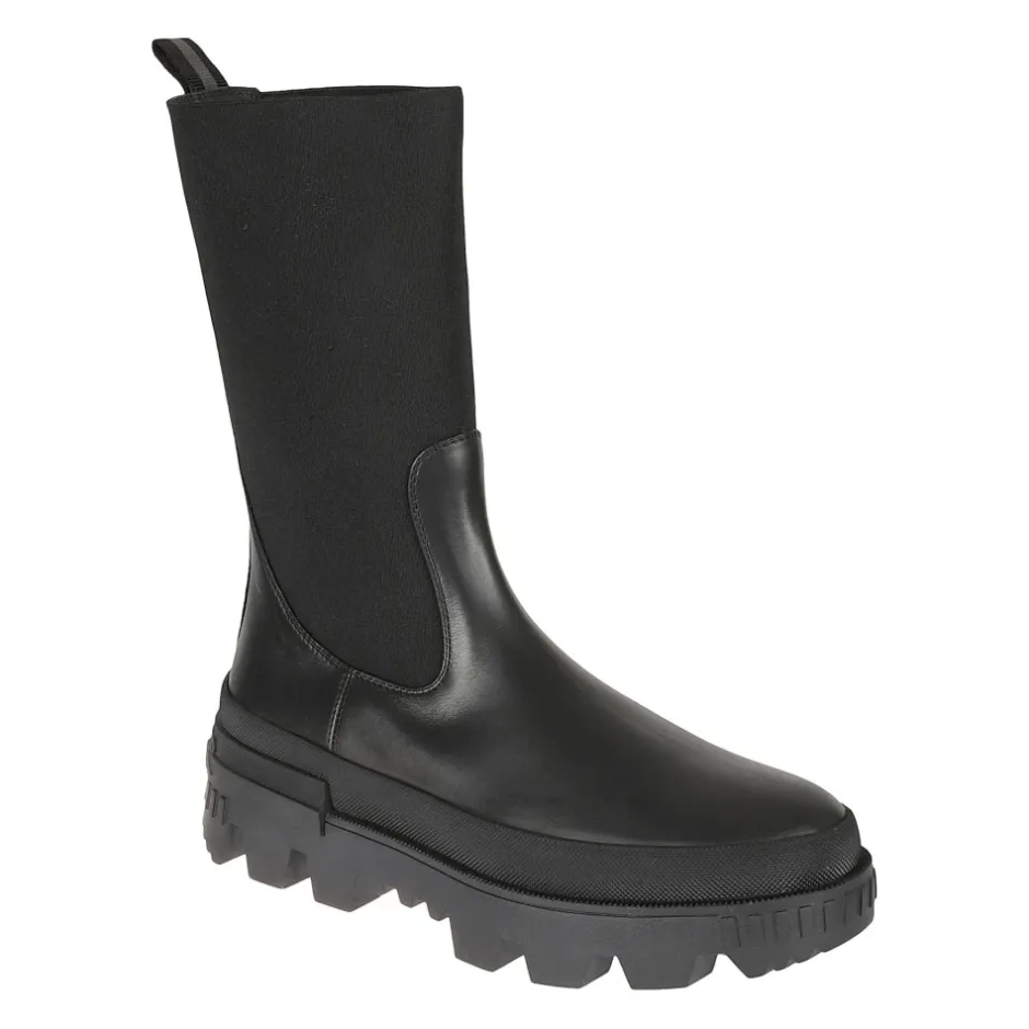 Online Læder Logo Støvler Dame Chelsea Boots