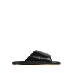 Clearance Læder Slide Sandaler