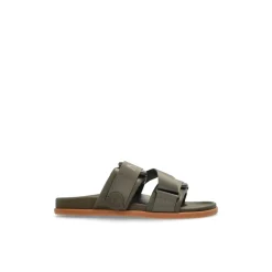 Outlet Læder slides Sandaler