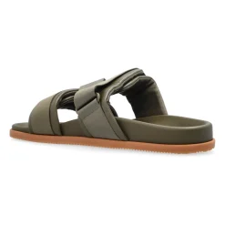 Outlet Læder slides Sandaler