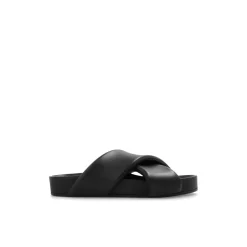 Clearance Læder Slides Sandaler
