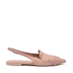 Clearance Læder Slingback Ballerinaer Dame Ballerina Sko