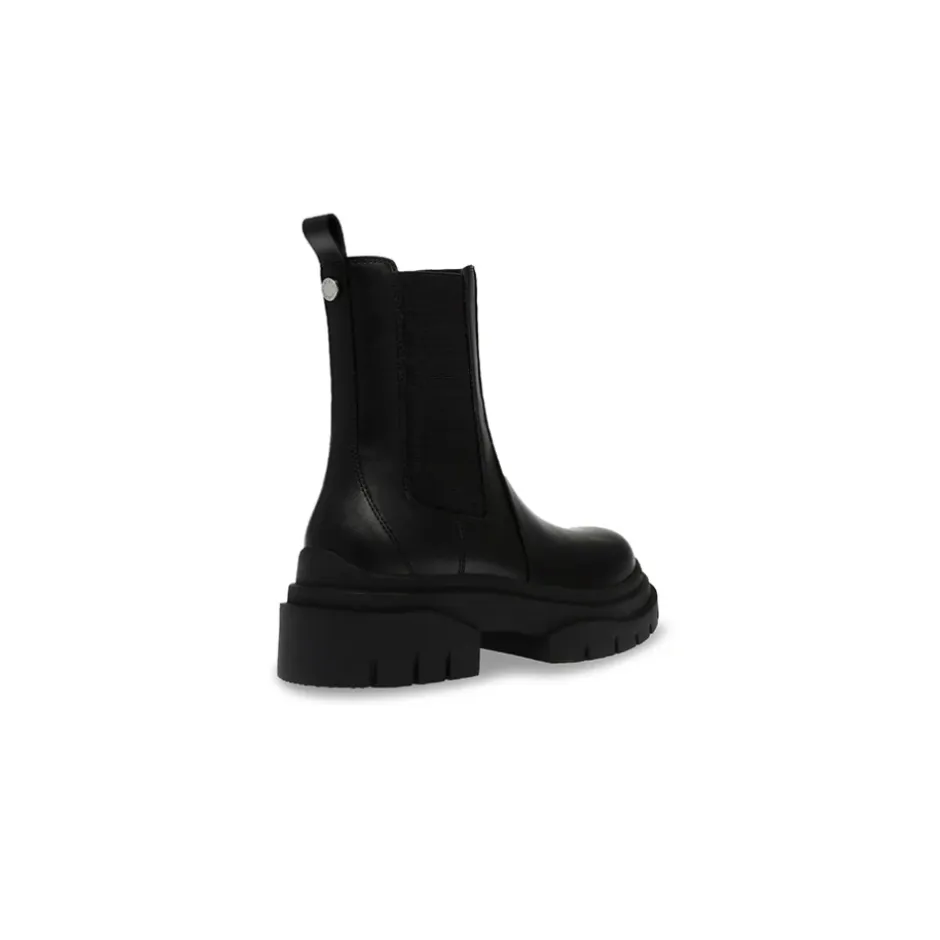 Discount Læder Slip-On Ankelstøvle Dame Chelsea Boots