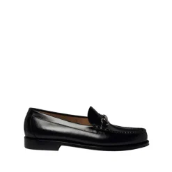 New Læder Slip-On Loafers med Klemmedetalje Loafers