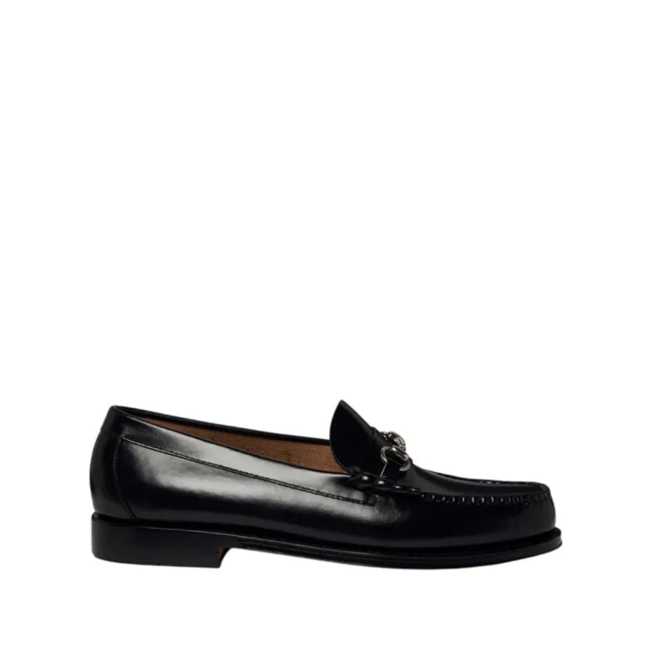 New Læder Slip-On Loafers med Klemmedetalje Loafers