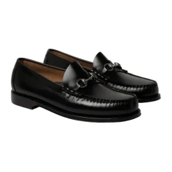 New Læder Slip-On Loafers med Klemmedetalje Loafers